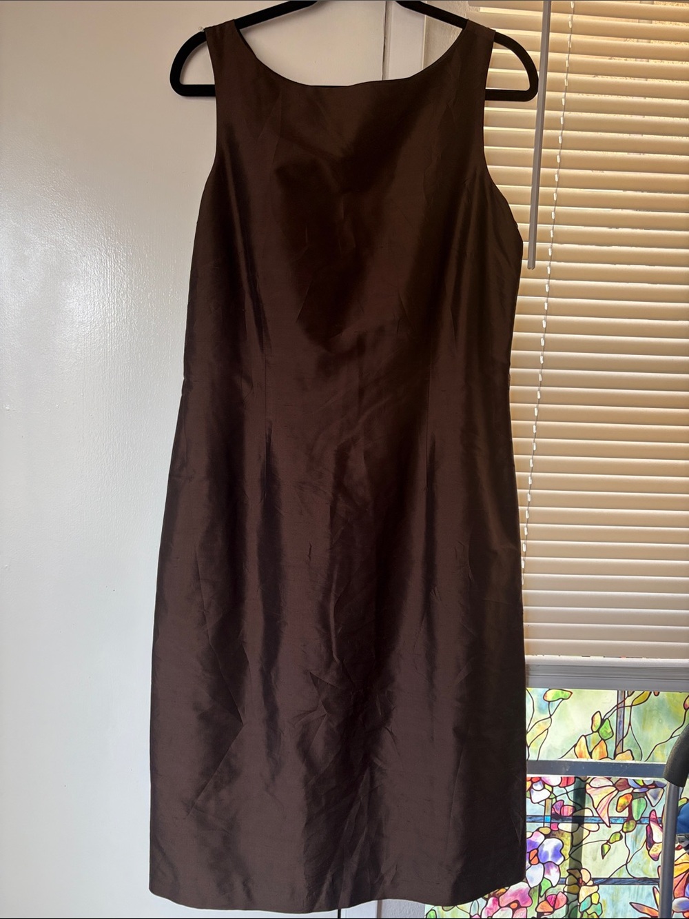 Tommy Bahama silk Chocolate Brown Sleeveless Sheath Dress